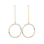 Buy Femnmas Golden Long Earring - Purplle