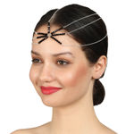 Buy Femnmas Silver Black Beads Head Chains - Purplle