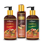 Buy LA Organo Argan Hair Oil with Shampoo & Conditioner - Perfect Hair Combo (3 Items) - Purplle