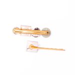 Buy Ferosh Mayhew Square Charmer Cream Golden 2 Hair Pin Set - Purplle