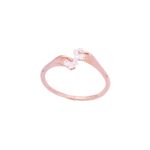 Buy Ferosh Lucian Rose Golden Flower Rhinestone Ring - Purplle