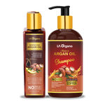 Buy LA Organo Argan Hair Oil & Shampoo For Hair Growth,Smooth & Shiny Hair- Perfect Hair Care Combo (2 Items in the set) - Purplle