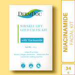 Buy DermDoc Wrinkle Lift Gold Facial Kit with Niacinamide (34 g) - Purplle