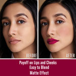 Buy Lakme 9 To 5 Weightless Matte Mousse Lip & Cheek Color - Rosy Plum (9 g) - Purplle