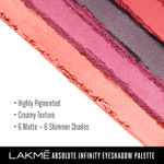 Buy Lakme Absolute Infinity Eye Shadow Palette, Pink Paradise (12 g) - Purplle