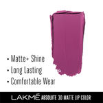 Buy Lakme Absolute 3D Lipstick, Explosive Purple (3.6 g) - Purplle