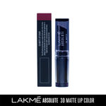 Buy Lakme Absolute 3D Lipstick, Explosive Purple (3.6 g) - Purplle