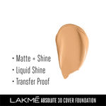 Buy Lakme Absolute 3D Cover Foundation, Warm Natural (15 ml) - Purplle