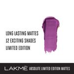 Buy Lakme Absolute Limited Edition Matte Lipstick - Purple (3.7 g) - Purplle