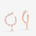 Buy Queen Be Rosy Gleam Earrings - Purplle