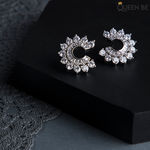 Buy Queen Be Radiant C Stud White Earrings - Purplle