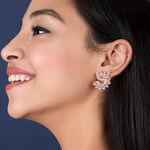 Buy Queen Be Radiant C Stud White Earrings - Purplle