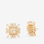 Buy Queen Be Square Flair Gold Earrings - Purplle