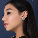 Buy Queen Be Stone Whirl Earrings - Purplle
