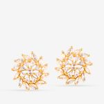 Buy Queen Be Gold Swirl Earrings - Purplle