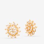 Buy Queen Be Gold Swirl Earrings - Purplle