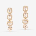 Buy Queen Be Posh Treasure Gold Stone Earrings - Purplle