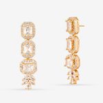 Buy Queen Be Posh Treasure Gold Stone Earrings - Purplle