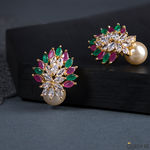 Buy Queen Be Triple Lustre Earrings - Purplle
