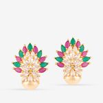 Buy Queen Be Triple Lustre Earrings - Purplle
