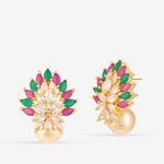 Buy Queen Be Triple Lustre Earrings - Purplle