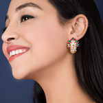 Buy Queen Be Triple Lustre Earrings - Purplle