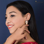 Buy Queen Be Triple Lustre Earrings - Purplle