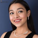 Buy Queen Be Sparkling Daze Necklace Set - Purplle