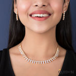 Buy Queen Be Sparkling Daze Necklace Set - Purplle