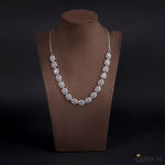 Buy Queen Be Oval Opulent White Necklace Set - Purplle