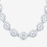 Buy Queen Be Oval Opulent White Necklace Set - Purplle