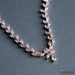 Buy Queen Be Leafy Charm Rose Gold Necklace Set - Purplle