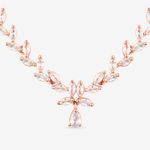 Buy Queen Be Leafy Charm Rose Gold Necklace Set - Purplle