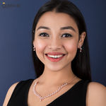 Buy Queen Be Leafy Charm Rose Gold Necklace Set - Purplle