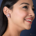 Buy Queen Be Ornate Wonder Rose Gold Earrings - Purplle