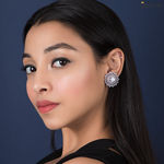 Buy Queen Be Ornate Wonder White Earrings - Purplle