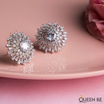 Buy Queen Be Ornate Wonder White Earrings - Purplle