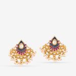 Buy Queen Be Heavenly Tops, Blue & Magenta Enamel - Purplle