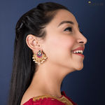 Buy Queen Be Heavenly Tops, Blue & Magenta Enamel - Purplle