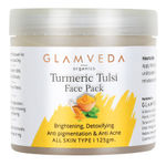 Buy Glamveda Turmeric Tulsi Anti pigmentation Face Pack (125 g) - Purplle