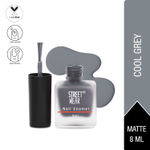 Buy Street Wear Matte Nail Enamel Cool Grey (8 ml) - Purplle