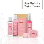 Buy Rose Hydrating Regime Combo - Face Wash, Scrub, Toner, Powder and Rose Water - Purplle