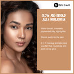 Buy SUGAR Cosmetics - Glow And Behold - Jelly Highlighter - 01 Gold Goal (Warm Champagne Gold Liquid Highlighter) - Long Lasting Highlighter for Natural Glow - Paraben-Free - Purplle