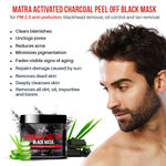 Buy Matra Activated Charcoal Peel Off Mask - Black Mask – Blackhead Remover Mask For Oil Control, Tan Removal And Pm 2.5 Anti-Pollution with Free Mask Brush - Purplle