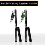 Buy Purplle Kajal Winking Together Combo, Dark Green & Black Combo of 2 - Purplle