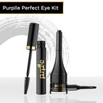 Buy Purplle Perfect Eye Kit, Gel Eyeliner We Gel Over Drama & My Helping Hand Curl Extender Lash Mascara Combo of 2 - Purplle
