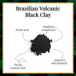Buy Good Vibes Brazilian Volcanic Black Clay Skin Detox Face Mask (60 g) - Purplle