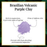 Buy Good Vibes Wrinkle Control Face Scrub - Brazilian Volcanic Purple Clay (50 gm) - Purplle