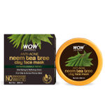 Buy WOW Skin Science Anti-Acne Neem & Tea Tree Clay Face Mask (200 ml) - Purplle