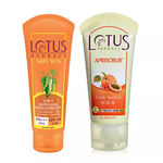 Buy Lotus Herbals Sun Protect & Scrub Combo - Purplle